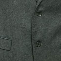 Dolce & Gabbana Grey Wool Single Breasted Blazer L