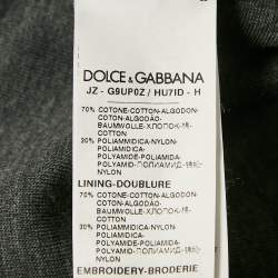 Pre Owned Dolce & Gabbana Black 3D Logo Cotton Knit Hoodie L