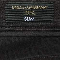 Dolce & Gabbana Dark Grey Denim Slim Jeans L Waist 34" 