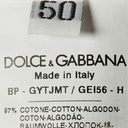Dolce & Gabbana White Cotton Bermuda Shorts L