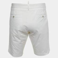 Dolce & Gabbana White Cotton Bermuda Shorts L