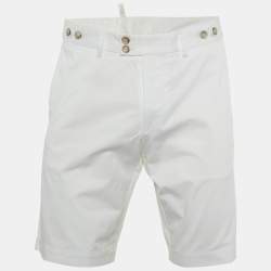 Dolce & Gabbana White Cotton Bermuda Shorts L
