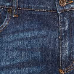 Dolce & Gabbana Navy Blue Denim Tapered Leg Jeans L Waist 37" 