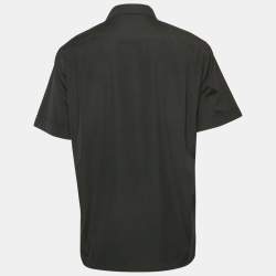 Dolce & Gabbana Black Cotton Short Sleeve Shirt M