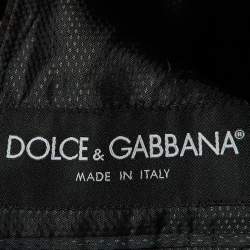 Dolce & Gabbana Black Velour & Brocade Blazer M