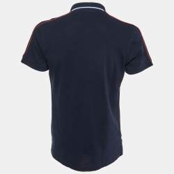 Dolce & Gabbana Gym Collection Navy Blue Cotton Knit Polo T-Shirt XL