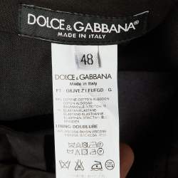 Dolce & Gabbana Dark Grey Logo Detail Pants M