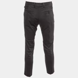 Dolce & Gabbana Dark Grey Logo Detail Pants M