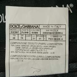 Dolce & Gabbana Navy Blue Wool Martini Blazer M