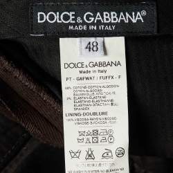 Dolce & Gabbana Brown Cotton Chino Pants M