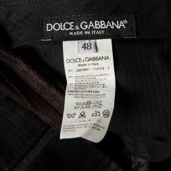 Dolce & Gabbana Brown Cotton Chino Pants M