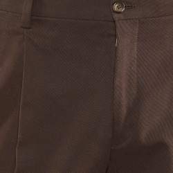 Dolce & Gabbana Brown Cotton Chino Pants M