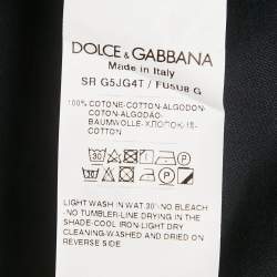 Dolce & Gabbana Black Cotton Long Sleeve Shirt L