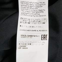 Dolce & Gabbana Black Cotton Long Sleeve Shirt L