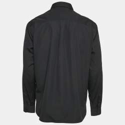 Dolce & Gabbana Black Cotton Long Sleeve Shirt L