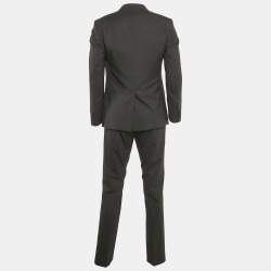 Dolce & Gabbana Black Wool Blend Tailored Martini 3pc Pants Suit M