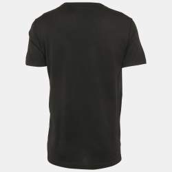 Dolce & Gabbana Black Cotton Crew Neck T-Shirt L