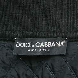 Dolce & Gabbana Blue/Black Nylon and Cotton Jacket XL