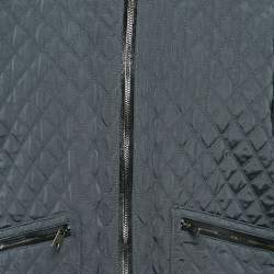 Dolce & Gabbana Blue/Black Nylon and Cotton Jacket XL