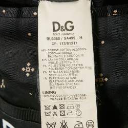 Pre Owned Dolce & Gabbana Black Velvet Brad Suit M