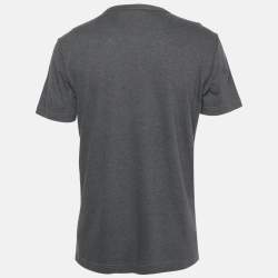 Dolce & Gabbana Grey Logo Plaque Jersey T-Shirt L