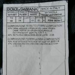 Pre Owned Dolce & Gabbana Midnight Blue Wool Blend Tailored Suit M