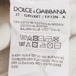 Dolce & Gabbana Multicolor Printed Cotton Crew Neck T-Shirt S