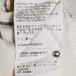 Dolce & Gabbana Multicolor Printed Cotton Crew Neck T-Shirt S