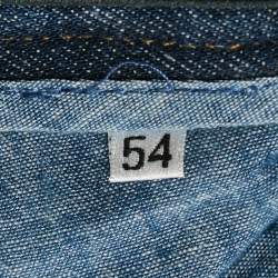 Dolce & Gabbana Blue Floral-Embroidered Denim 16 Classic Jeans XXL Waist 36"