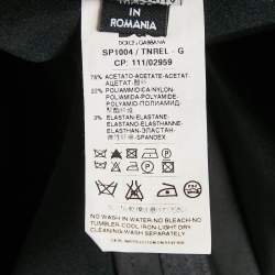 Pre Owned Dolce & Gabbana Black Satin Formal Trousers M