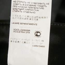 Pre Owned Dolce & Gabbana Black Satin Formal Trousers M