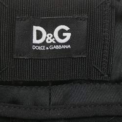 Pre Owned Dolce & Gabbana Black Satin Formal Trousers M