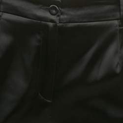 Pre Owned Dolce & Gabbana Black Satin Formal Trousers M