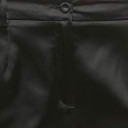 Pre Owned Dolce & Gabbana Black Satin Formal Trousers M