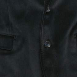 Pre Owned Dolce & Gabbana Navy Blue Velvet Martini Blazer M