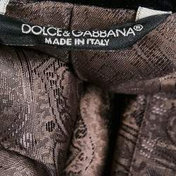 Pre Owned Dolce & Gabbana Navy Blue Velvet Martini Blazer M
