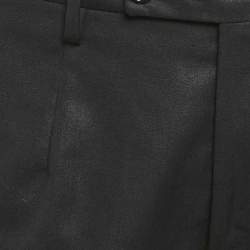 Pre Owned Dolce & Gabbana Black Wool Blend Formal Trousers M