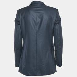 Pre Owned Dolce & Gabbana Navy Blue Wool Blend Single Breasted Blazer M