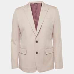 Pre Owned Dolce & Gabbana Pink Gabardine Tailored Blazer L