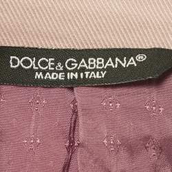 Pre Owned Dolce & Gabbana Pink Gabardine Tailored Blazer L