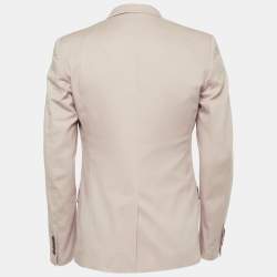 Pre Owned Dolce & Gabbana Pink Gabardine Tailored Blazer L