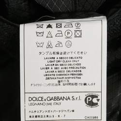 Pre Owned Dolce & Gabbana Black Wool Tailored Sicilia Blazer M