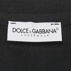 Pre Owned Dolce & Gabbana Underwear Black Jersey Sleeveless T-Shirt L
