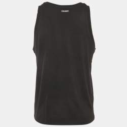 Pre Owned Dolce & Gabbana Underwear Black Jersey Sleeveless T-Shirt L