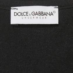 Pre Owned Dolce & Gabbana Underwear Black Jersey Sleeveless T-Shirt L