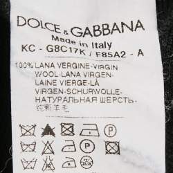 Pre Owned Dolce & Gabbana Black Stretch Knit Stretch Knit Long Sleeve Shirt XL