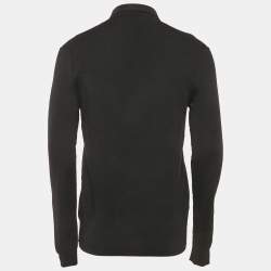 Pre Owned Dolce & Gabbana Black Stretch Knit Stretch Knit Long Sleeve Shirt XL