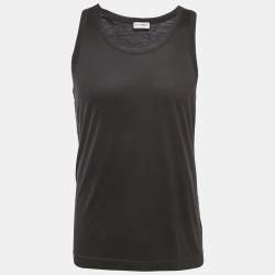 Pre Owned Dolce & Gabbana Underwear Black Jersey Sleeveless T-Shirt L