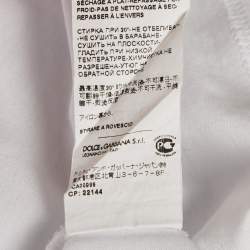 Pre Owned Dolce & Gabbana White Jersey Crewneck T-Shirt XXL