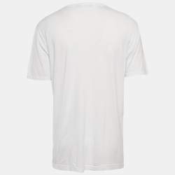Pre Owned Dolce & Gabbana White Jersey Crewneck T-Shirt XXL